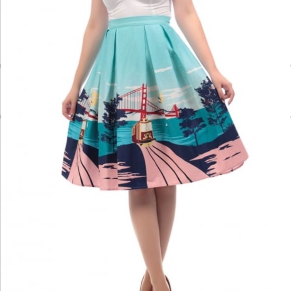 Collectif Mainline Marilu San Francisco Skirt M